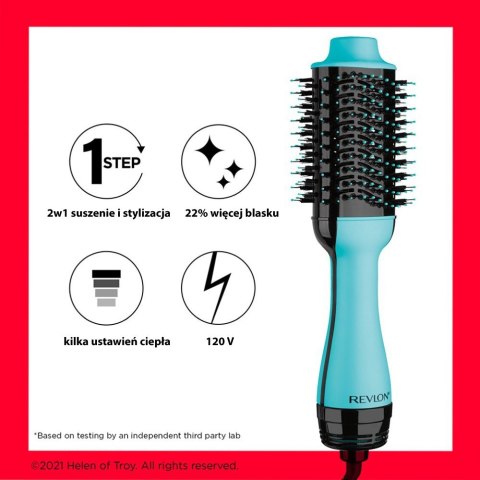 REVLON PRO COLLECTION RVDR5222MUKE MIĘTOWY Suszarko-lokówka + płyn do skórek REVLON PRO COLLECTION RVDR5222MUKE MIĘTOWY Suszarko-lokówka + płyn do skórek