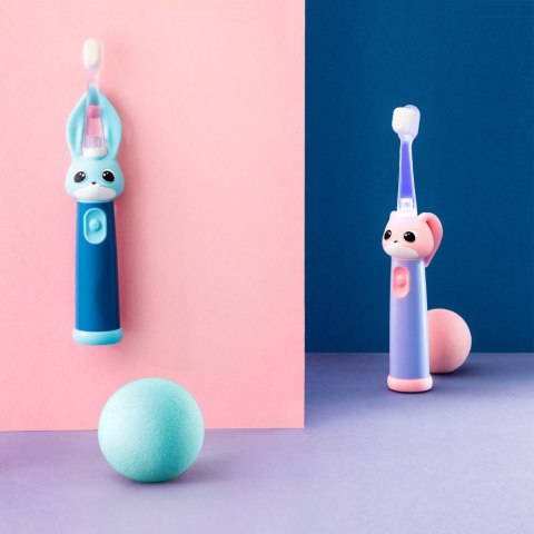 VITAMMY BUNNY BLUE Szczoteczka soniczna dla dzieci 0-3 lata, LED, nanowłókna VITAMMY BUNNY BLUE Szczoteczka soniczna dla dzieci 0-3 lata, LED, nanowłókna