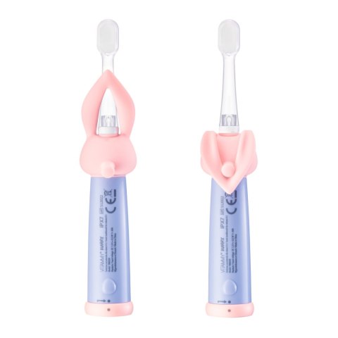 VITAMMY BUNNY PINK Szczoteczka soniczna dla dzieci 0-3 lata, LED, nanowłókna VITAMMY BUNNY PINK Szczoteczka soniczna dla dzieci 0-3 lata, LED, nanowłókna