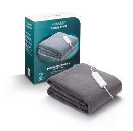 VITAMMY HUGGY PLAID 180X130 DARKGREY Pled rozgrzewający elektryczny z pilotem