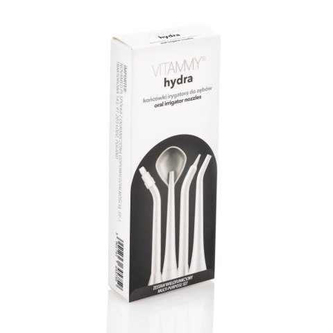 VITAMMY HYDRA BIAŁE Końcówki do irygatora, standardowe i specjalistyczne, 4 szt. VITAMMY HYDRA BIAŁE Końcówki do irygatora, standardowe i specjalistyczne, 4 szt.