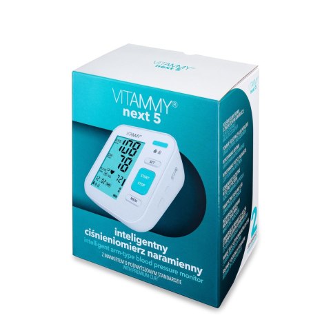 VITAMMY NEXT 5 + POWER MICRO Ciśnieniomierz z funkcją głosową i mankietem VITAMMY NEXT 5 + POWER MICRO Ciśnieniomierz z funkcją głosową i mankietem